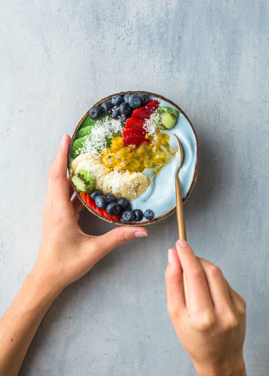 Brekky Blue Magic Smoothie Bowl recipe - Transform by FitazFK