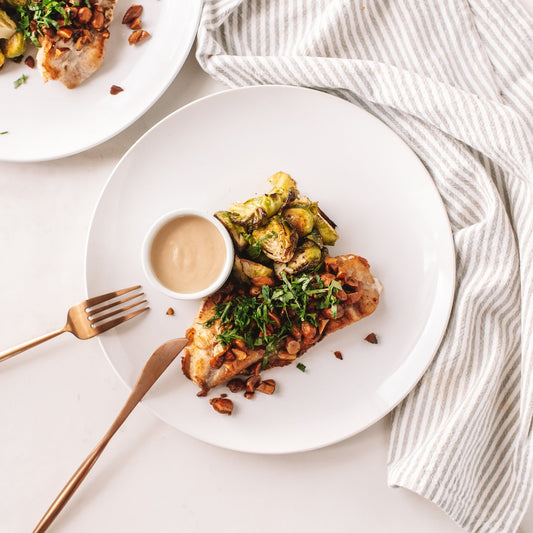 Mediterranean Red Snapper with Brussels Sprouts - TRANSFORM by Fitaz