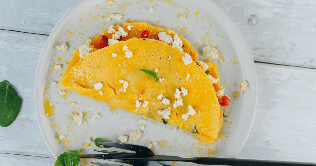 Chickpea Omelette In Under 20 Minutes - TRANSFORM by Fitaz