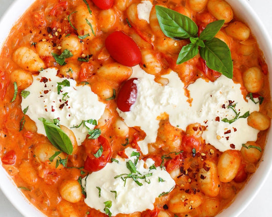 Creamy Tomato and Burrata Gnocchi Recipe - TRANSFORM by Fitaz