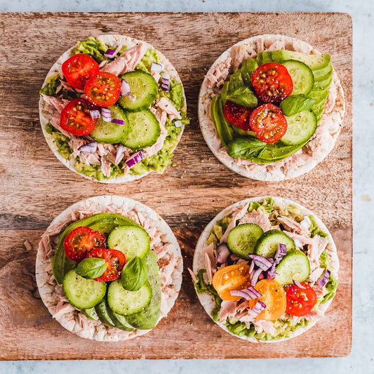 Tuna Rice Cakes - TRANSFORM by Fitaz