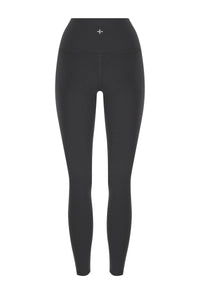 Elevate High Waist Tights Black detail - hidden waistband pocket and Elevate fabric - Transform by FitazFK