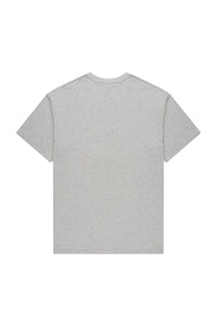 Collegiate Tee Grey Marle detail - puff print and embroidery on grey marle - Transform by FitazFK
