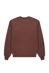 Health Club Crewneck Cacao detail - ribbed hem and crew neckline - Transform by FitazFK