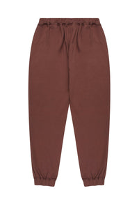 Health Club Pant Cacao detail - cotton jersey fabric and tapered ankle - Transform by FitazFK