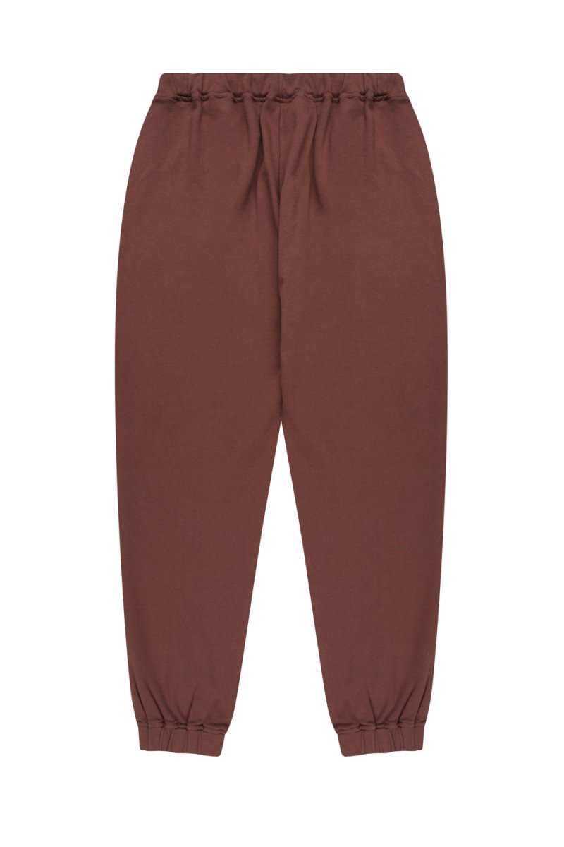 Health Club Pant Cacao detail - cotton jersey fabric and tapered ankle - Transform by FitazFK