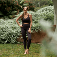 Sculpt High Waist Tights in Midnight - waist-cinching leggings with leg pocket - Transform by FitazFK