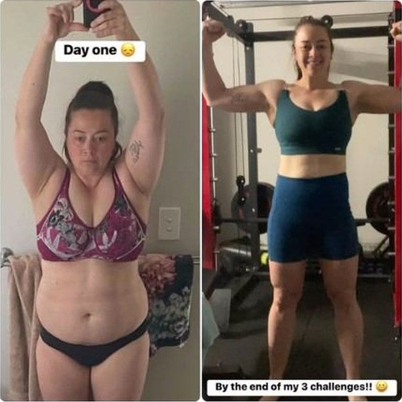 Shape and Sculpt member before and after