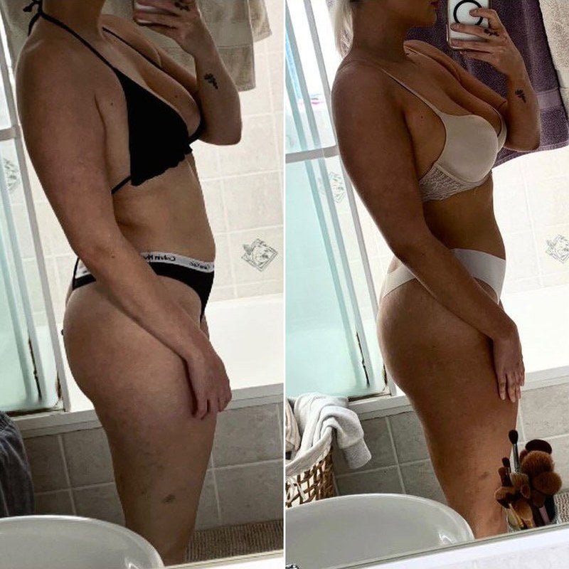 Shape and Sculpt member before and after