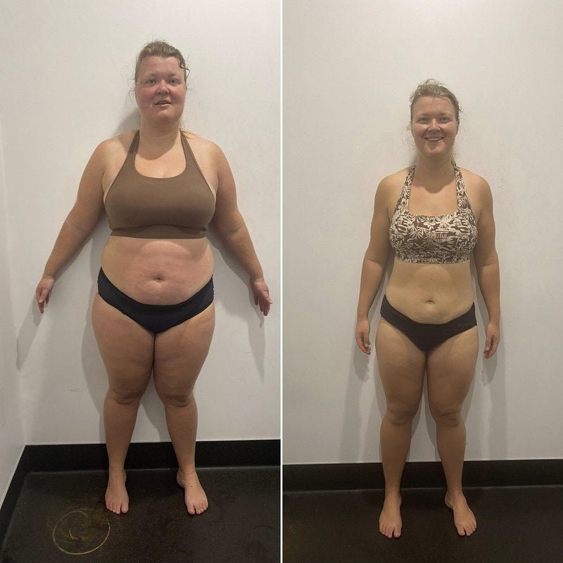 Pilates Express member before and after