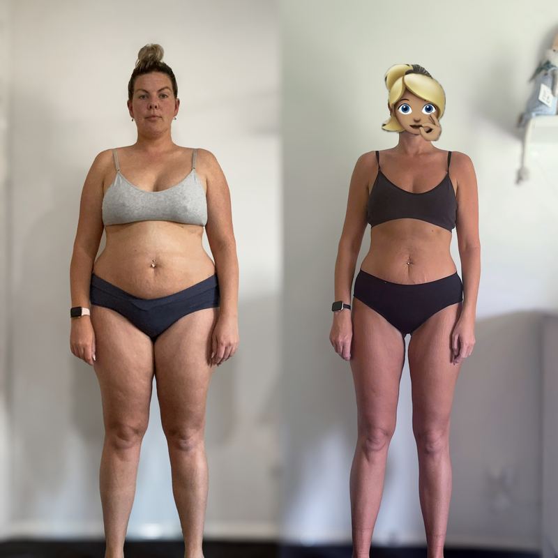 Weight Loss Reset before and after