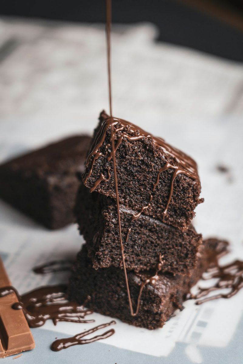 Espresso Almond Brownies
