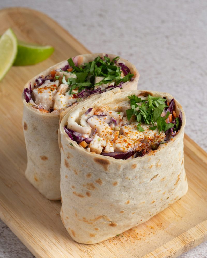 Hot Honey Haloumi Wrap