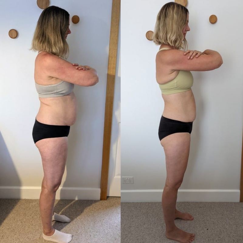 Weight Loss Reset before and after